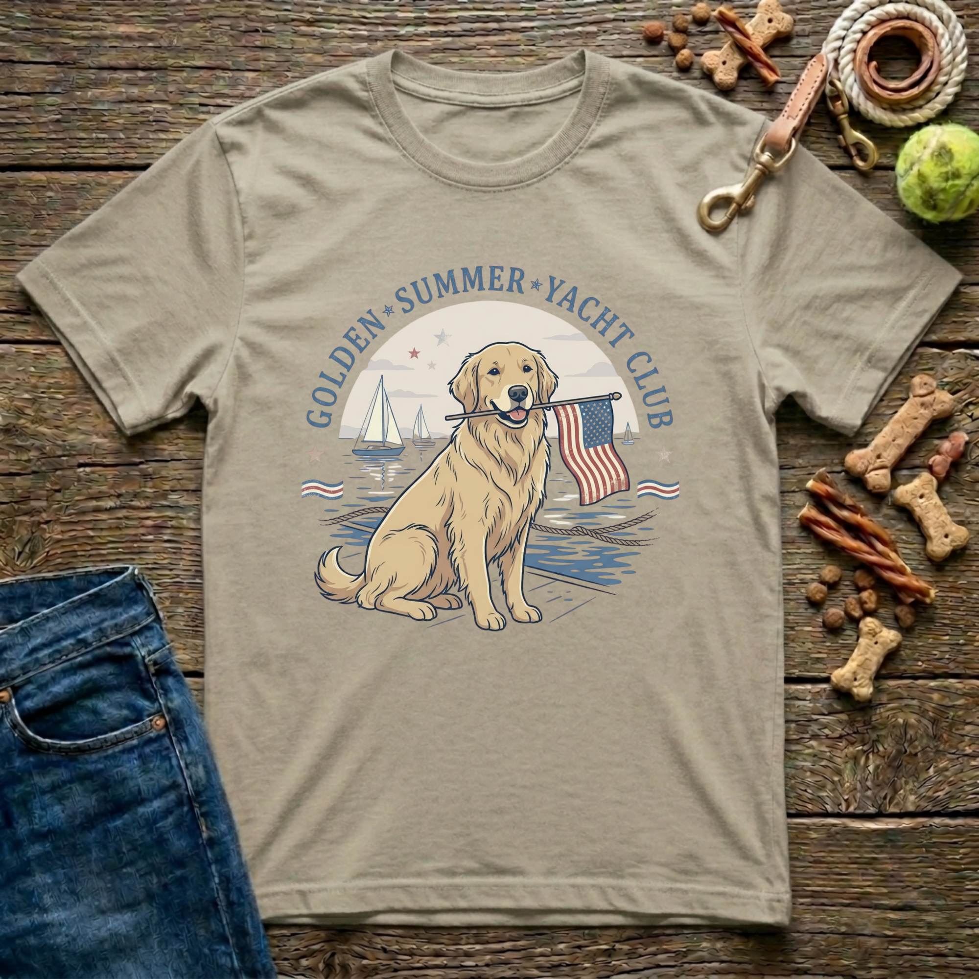 Golden Summer Yacht Club T-Shirt