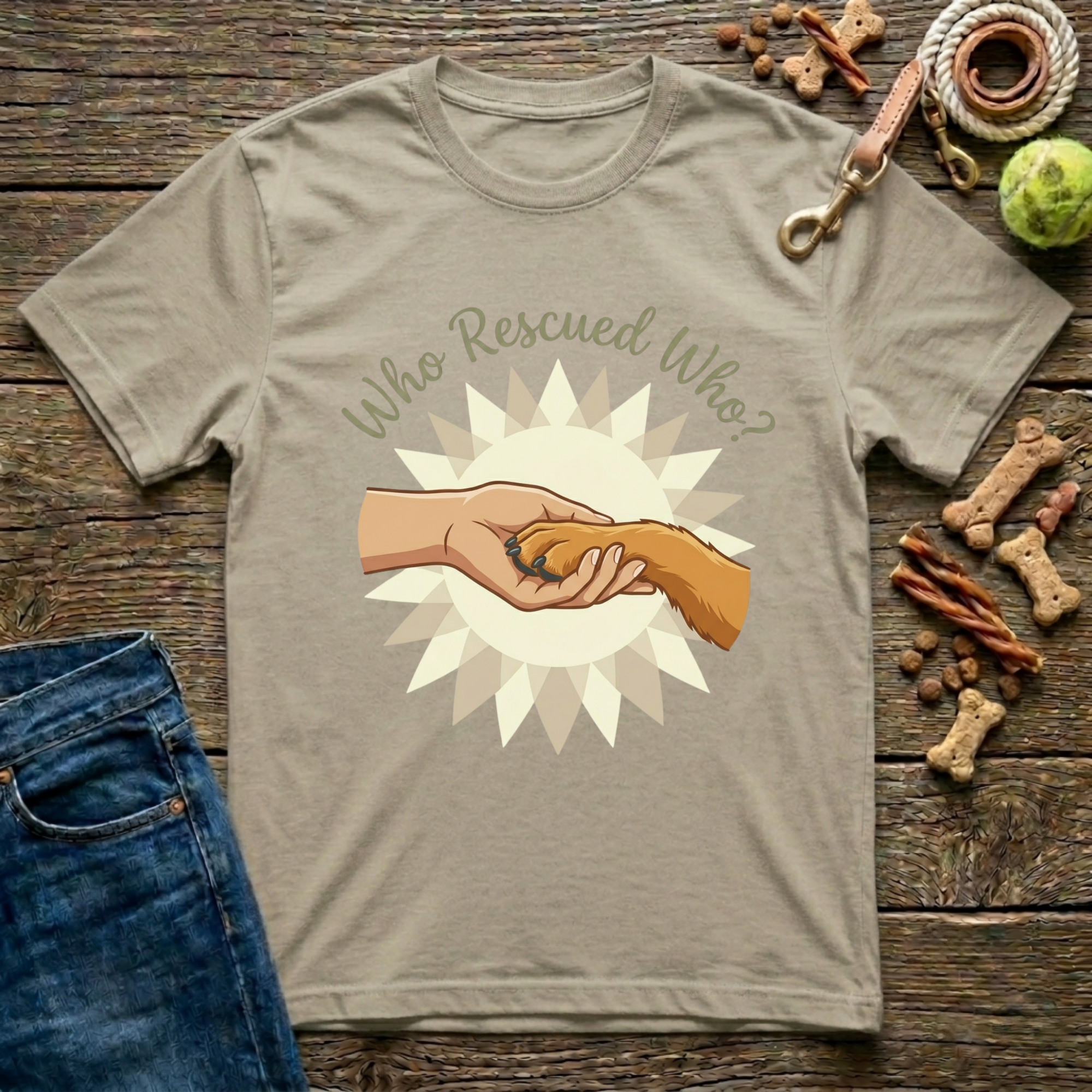 Who Rescued Who? T-Shirt