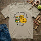 Easily Distracted by Dogs & Books T-Shirt