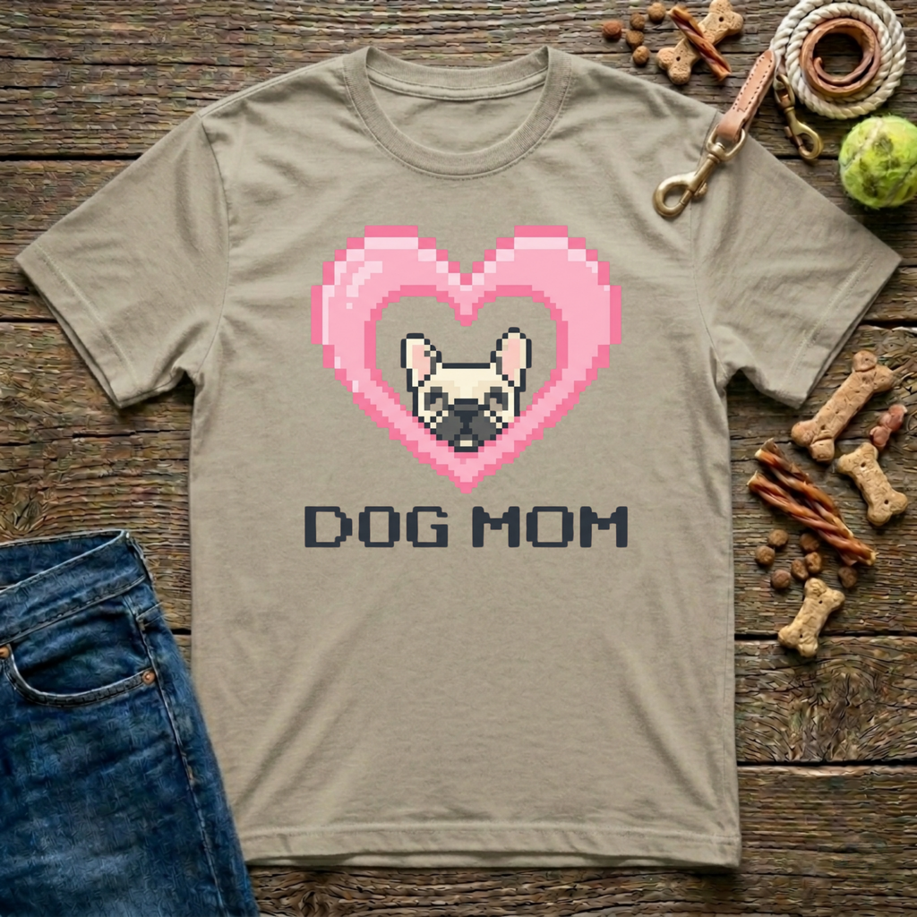 8-Bit Dog Mom T-Shirt