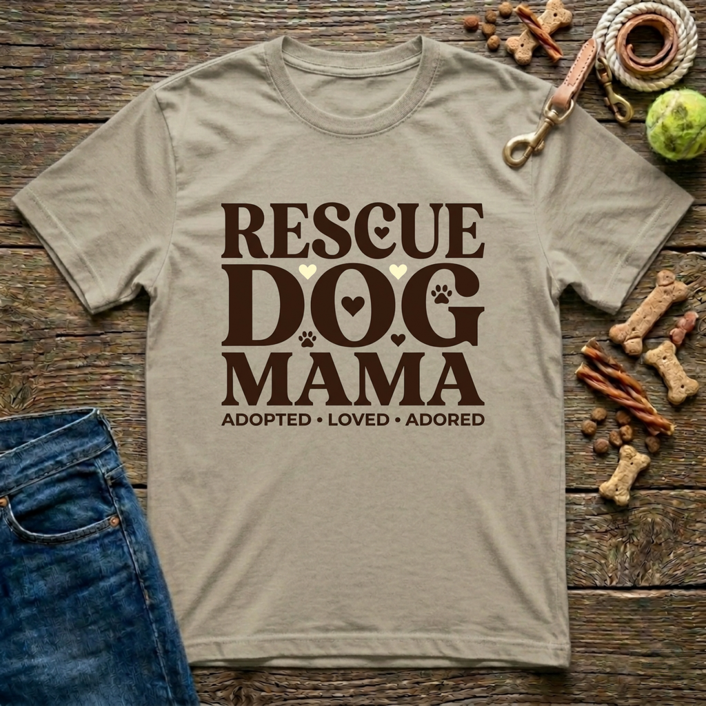 Rescue Dog Mama T-Shirt
