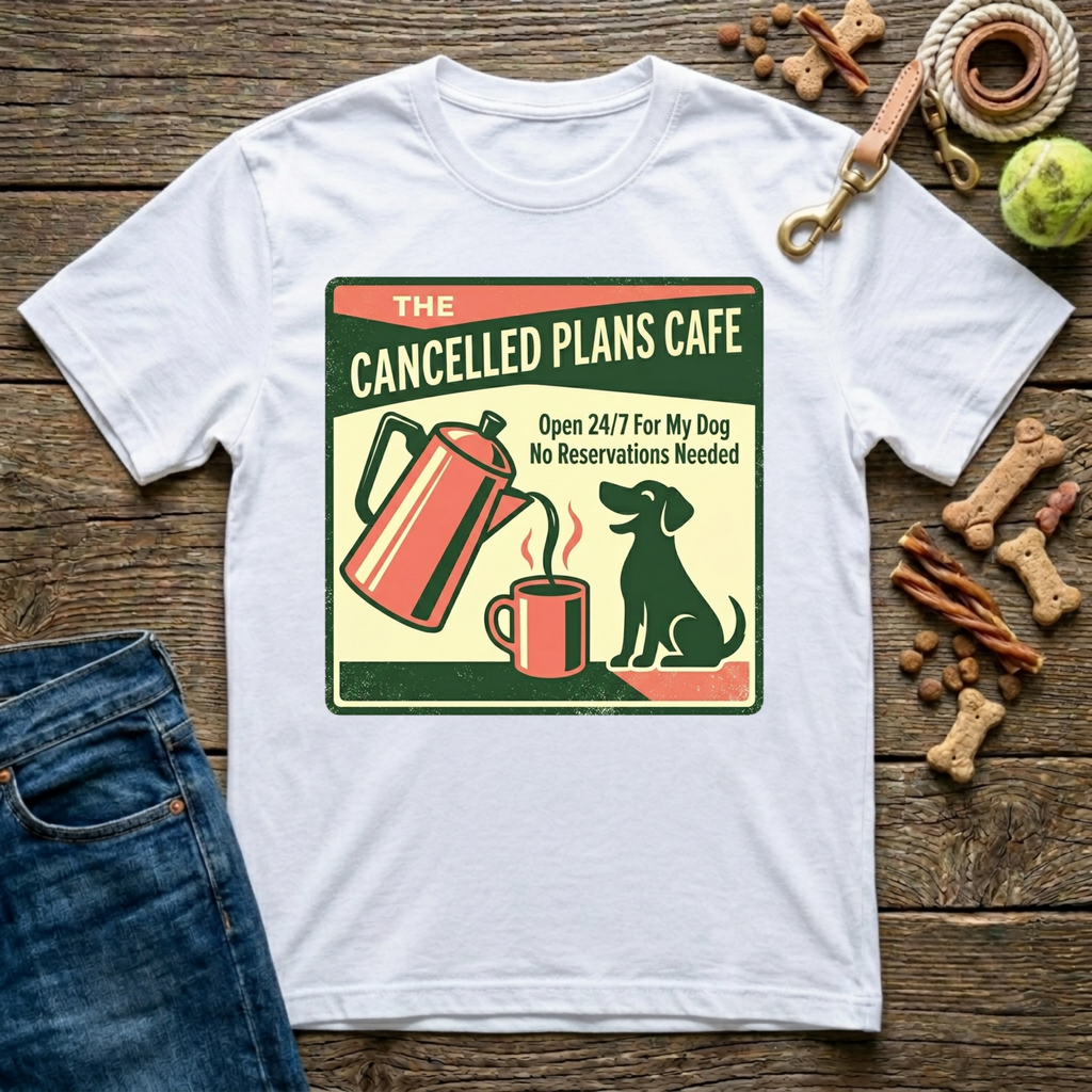Cancelled Plans Cafe T-Shirt