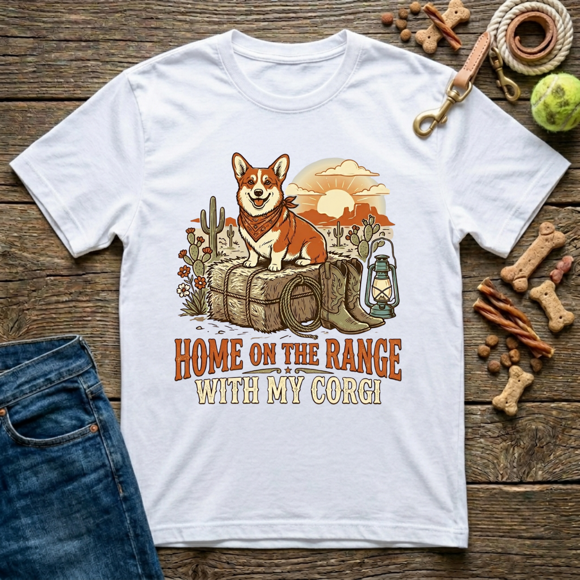 Home on the Range with my Corgi T-Shirt