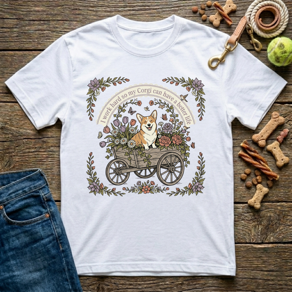 I Work Hard So My Corgi Can Have A Better Life T-Shirt