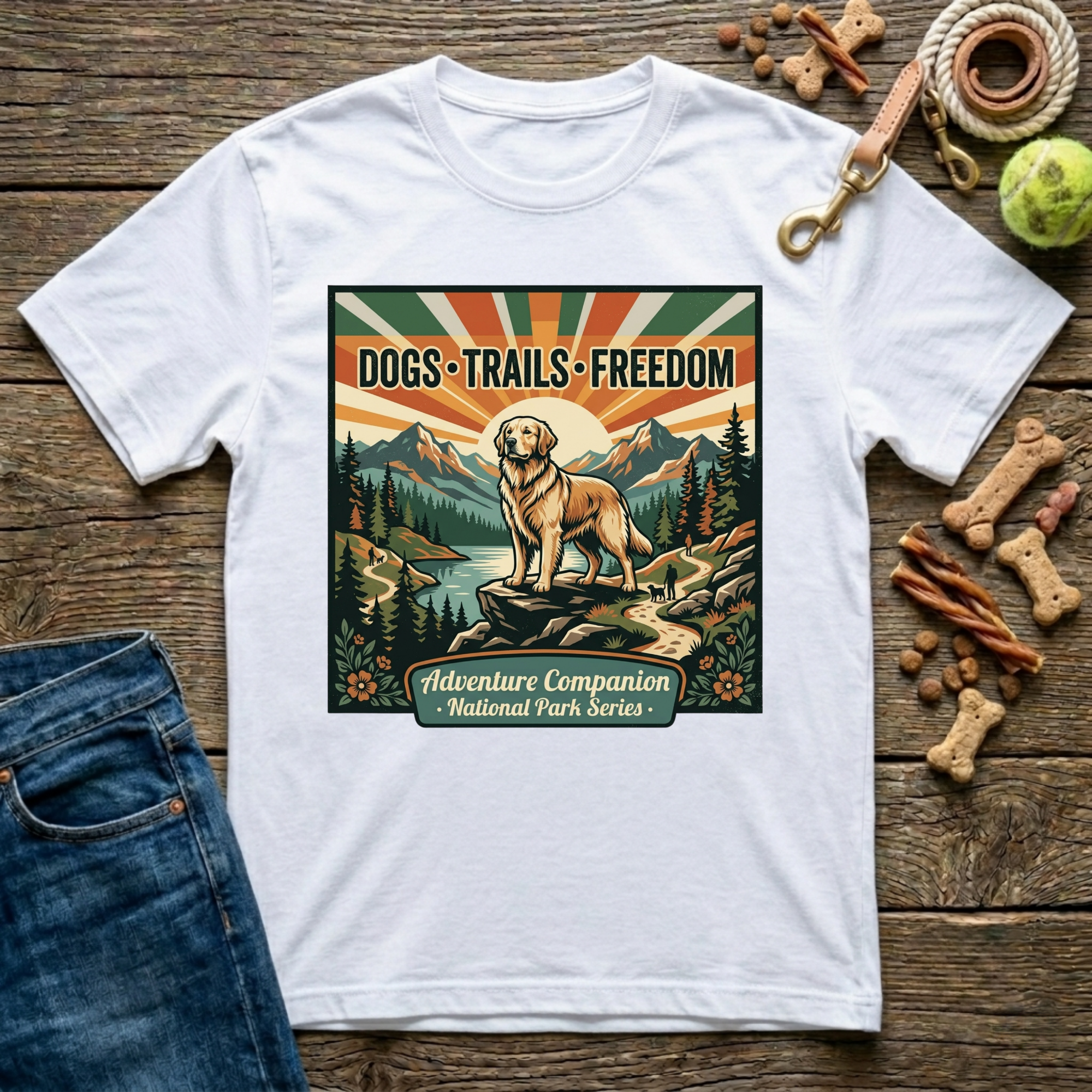 Dog, Trails, Freedom T-Shirt