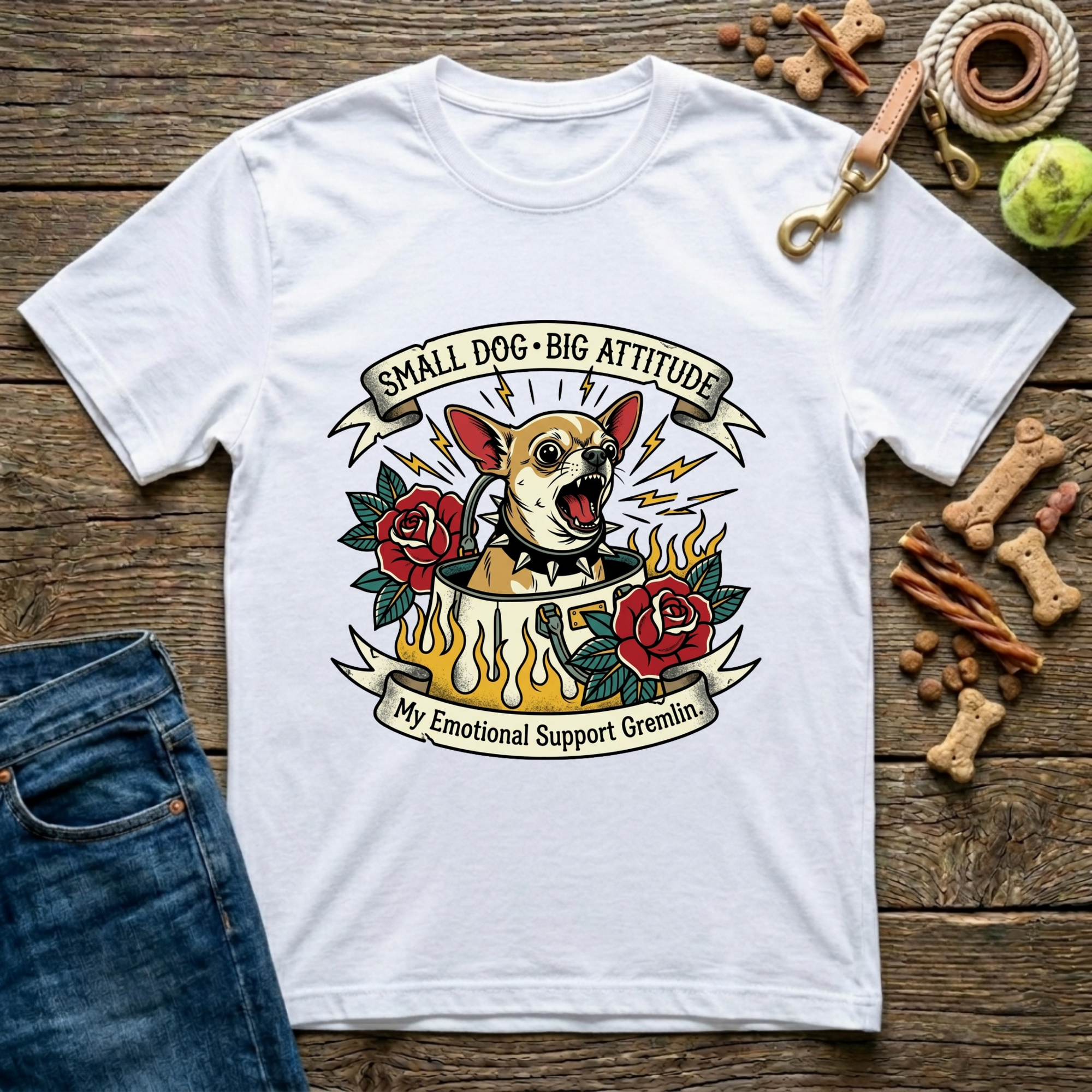 Small Dog, Big Attitude T-Shirt
