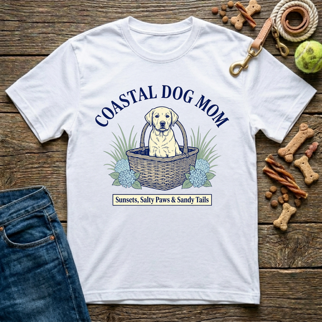 Coastal Dog Mom T-Shirt