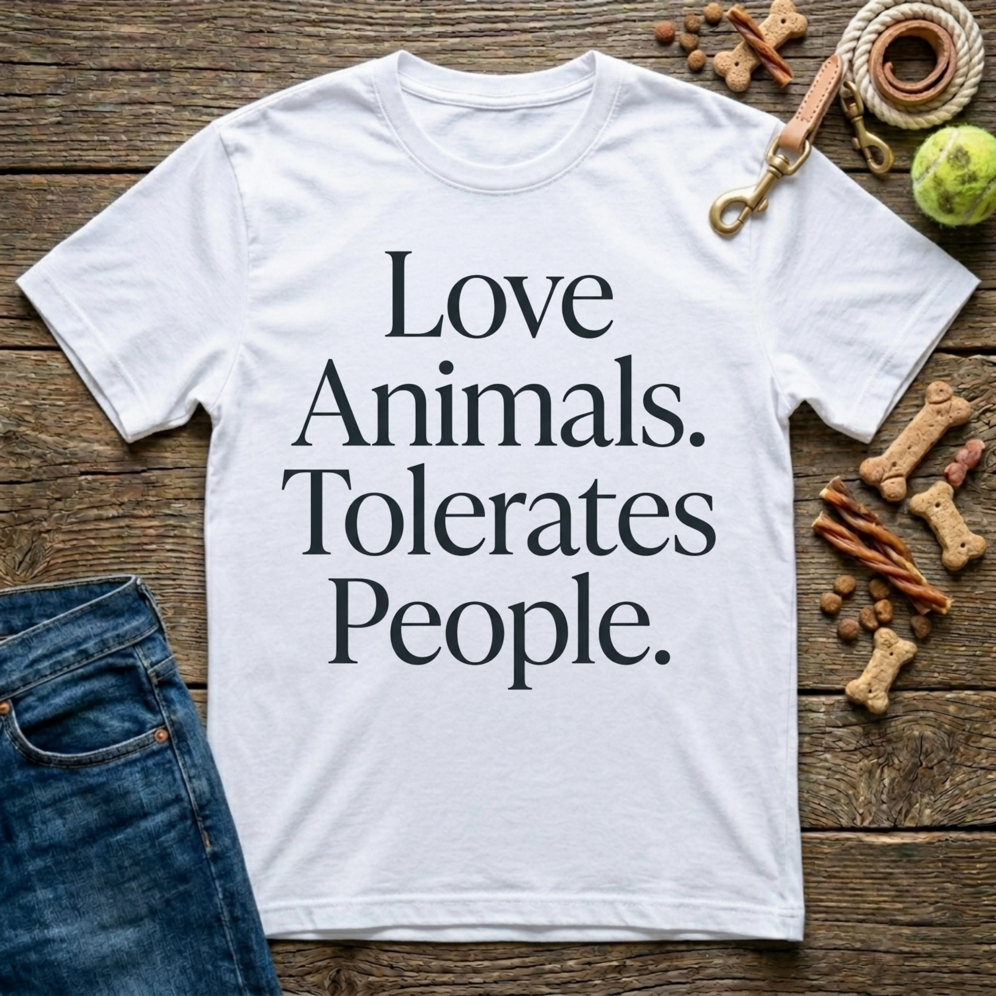 Loves Animals. Tolerates People T-Shirt