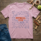 Pitbull Club officially obsessed pitbull lover graphic tee in light pink — Paws & Reflect